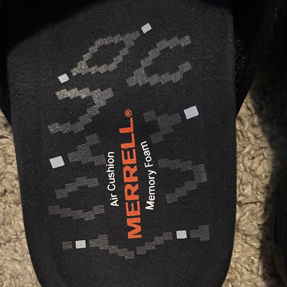 Merrell Black Cross-Strap Slide Sandals - Picture 2 of 3